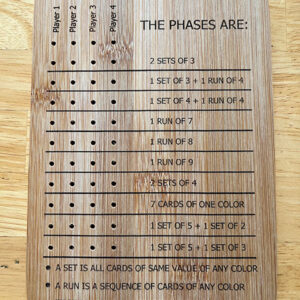 Phase 10 Score Board